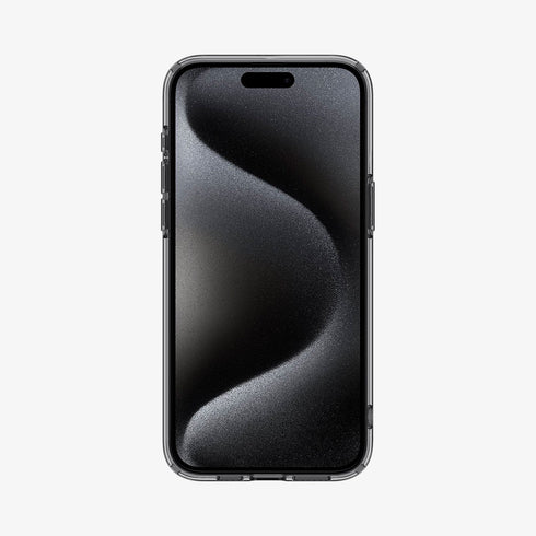 ACS07209 - iPhone 15 Series Ultra Hybrid Case in Natural Titanium showing the back